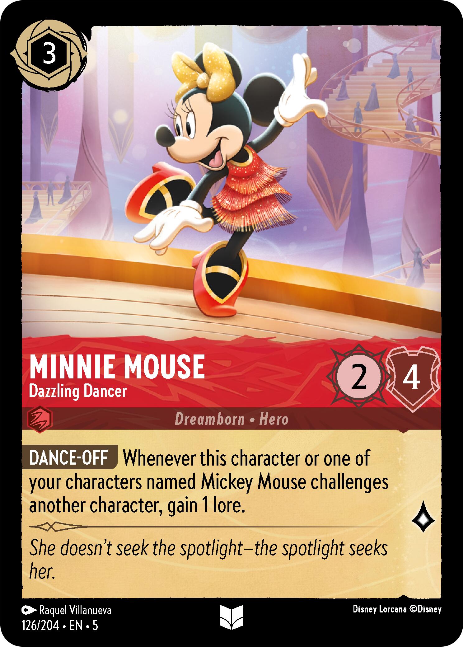 Minnie Mouse - Dazzling Dancer (126/204) [Shimmering Skies] | Tabernacle Games
