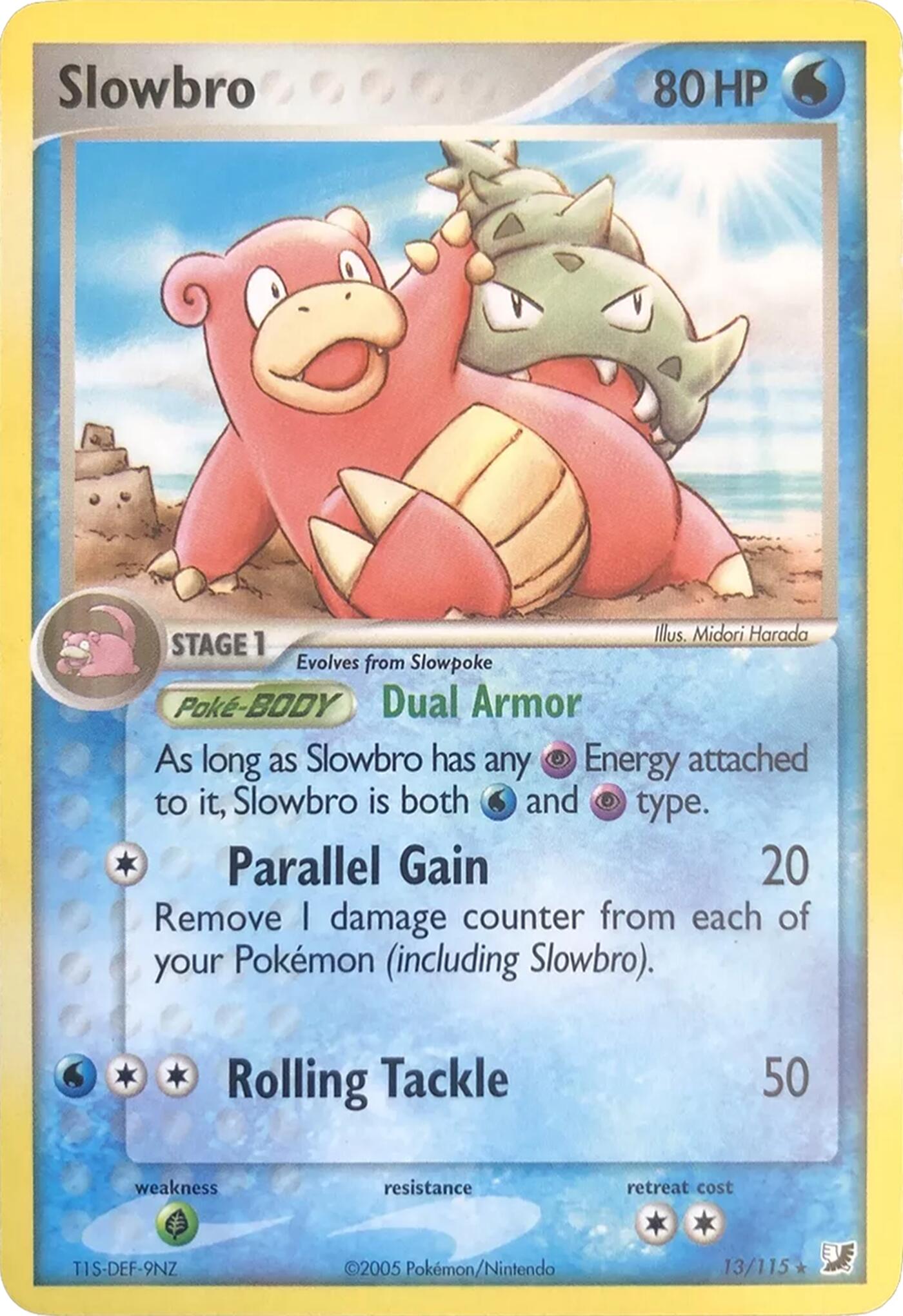 Slowbro (13/115) (Theme Deck Exclusives) [EX: Unseen Forces] | Tabernacle Games