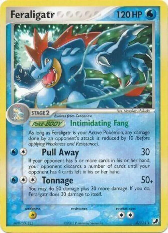 Feraligatr (4/115) (Theme Deck Exclusives) [EX: Unseen Forces] | Tabernacle Games