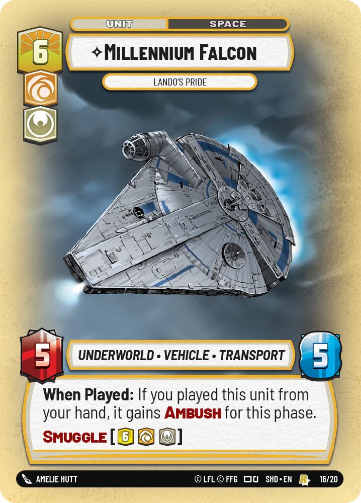 Millennium Falcon - Lando's Pride (16/20) [Shadows of the Galaxy: Weekly Play] | Tabernacle Games