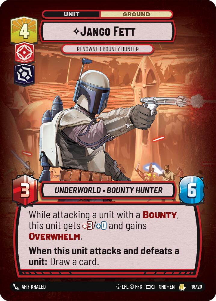 Jango Fett - Renowned Bounty Hunter (18/20) [Shadows of the Galaxy: Weekly Play] | Tabernacle Games