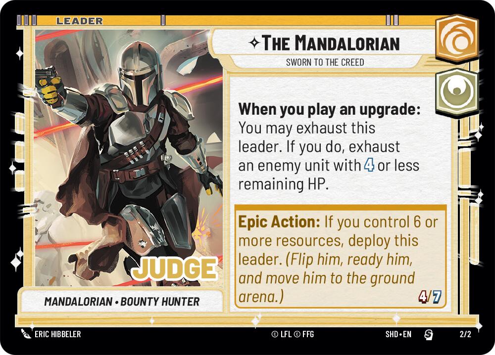 The Mandalorian - Sworn To The Creed (Judge Promo) (2/2) [Shadows of the Galaxy Promos] | Tabernacle Games