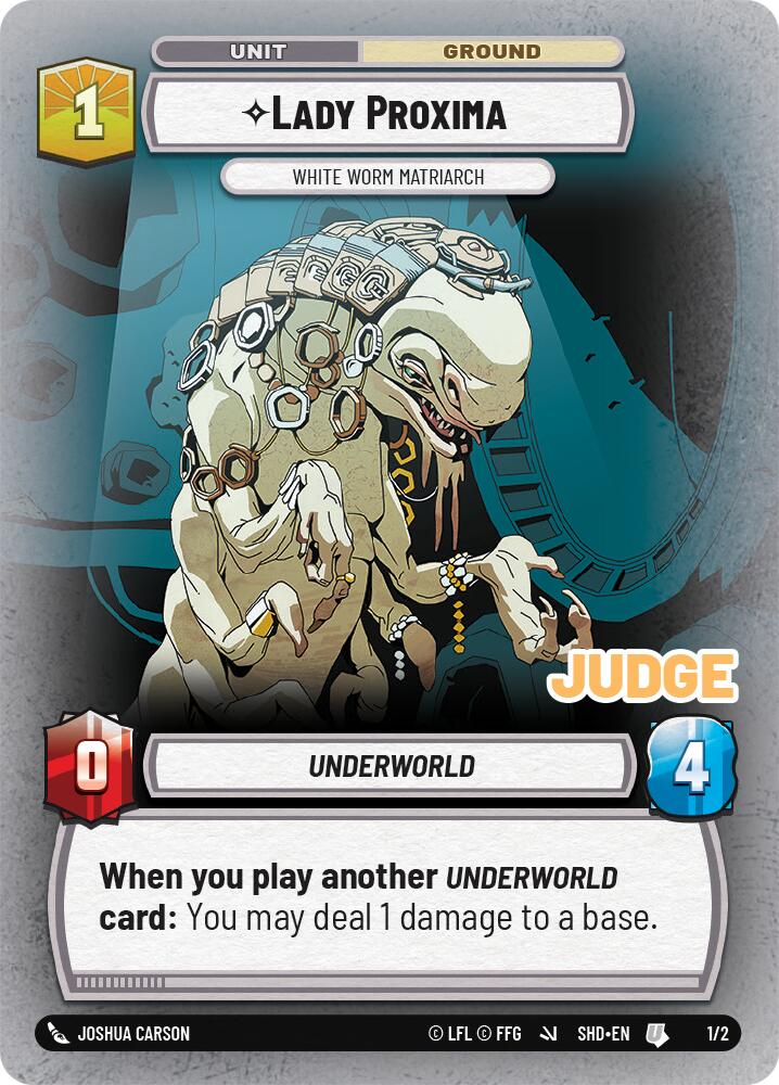 Lady Proxima - White Worm Matriarch (255/262) (255/262) [Judge Promos] | Tabernacle Games
