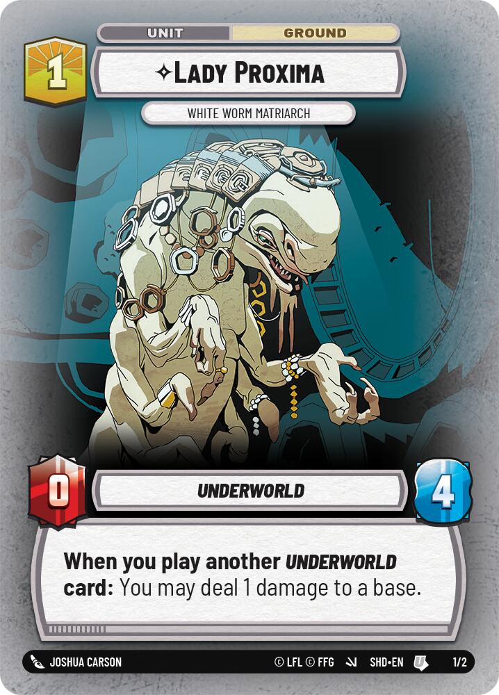 Lady Proxima - White Worm Matriarch (1/2) (1/2) [Store Showdown Promos] | Tabernacle Games
