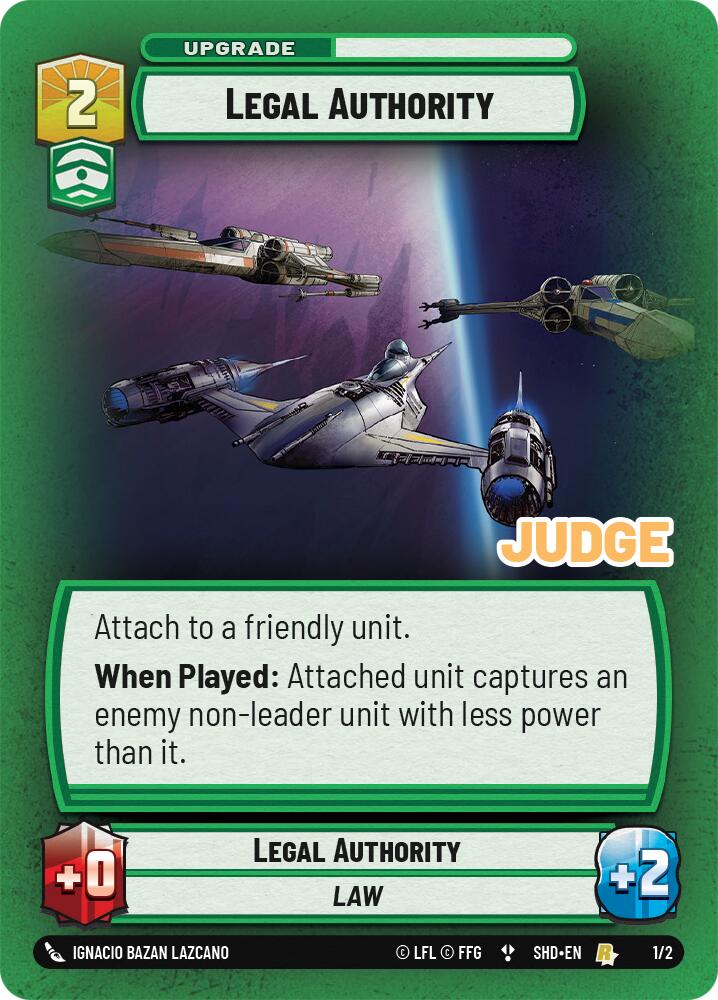 Legal Authority (1/2) (1/2) [Judge Promos] | Tabernacle Games