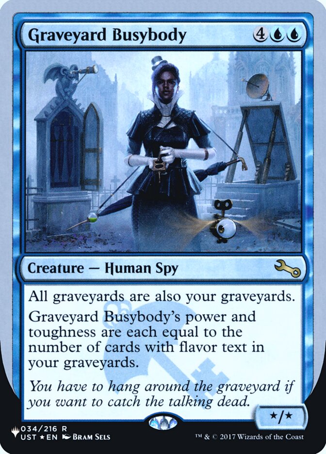 Graveyard Busybody (Unfinity Foil Edition) [The List] | Tabernacle Games