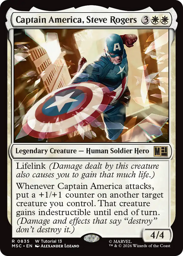 Captain America, Steve Rogers (0835) [Marvel Super Heroes Commander] | Tabernacle Games