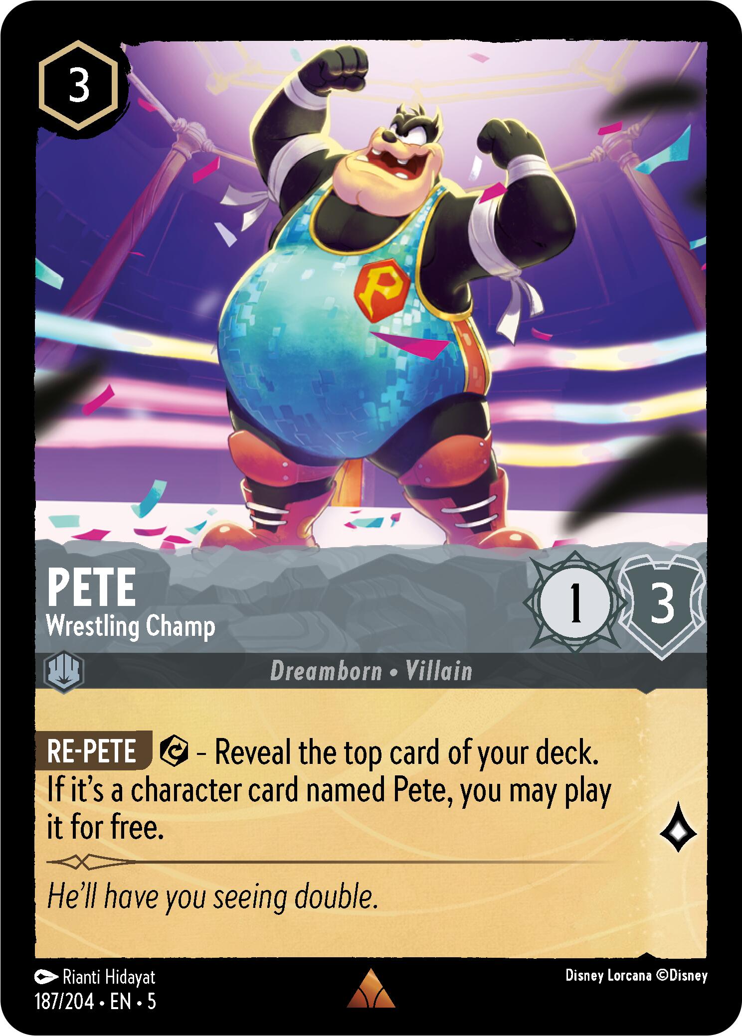 Pete - Wrestling Champ (187/204) [Shimmering Skies] | Tabernacle Games