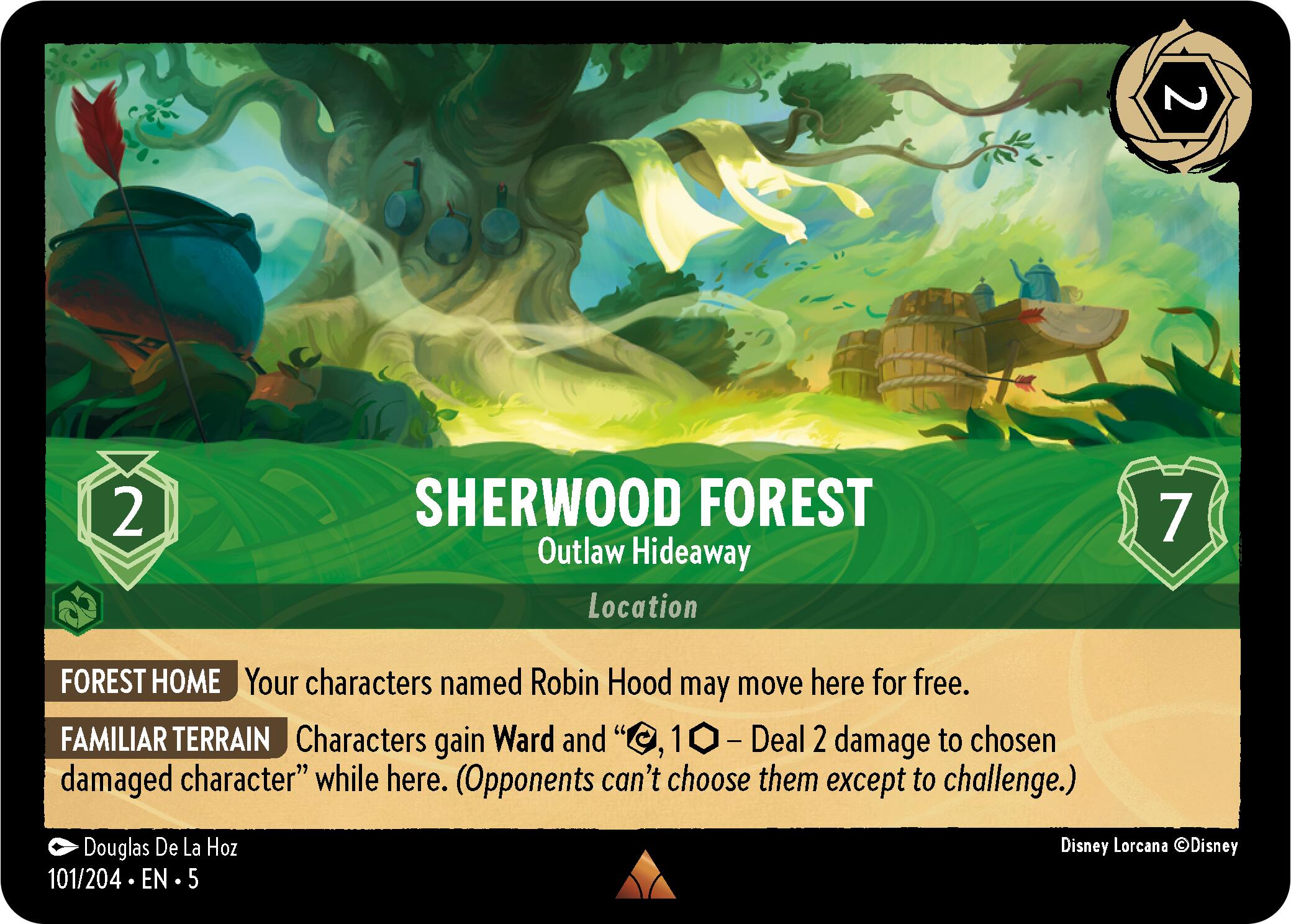 Sherwood Forest - Outlaw Hideaway (101/204) [Shimmering Skies] | Tabernacle Games