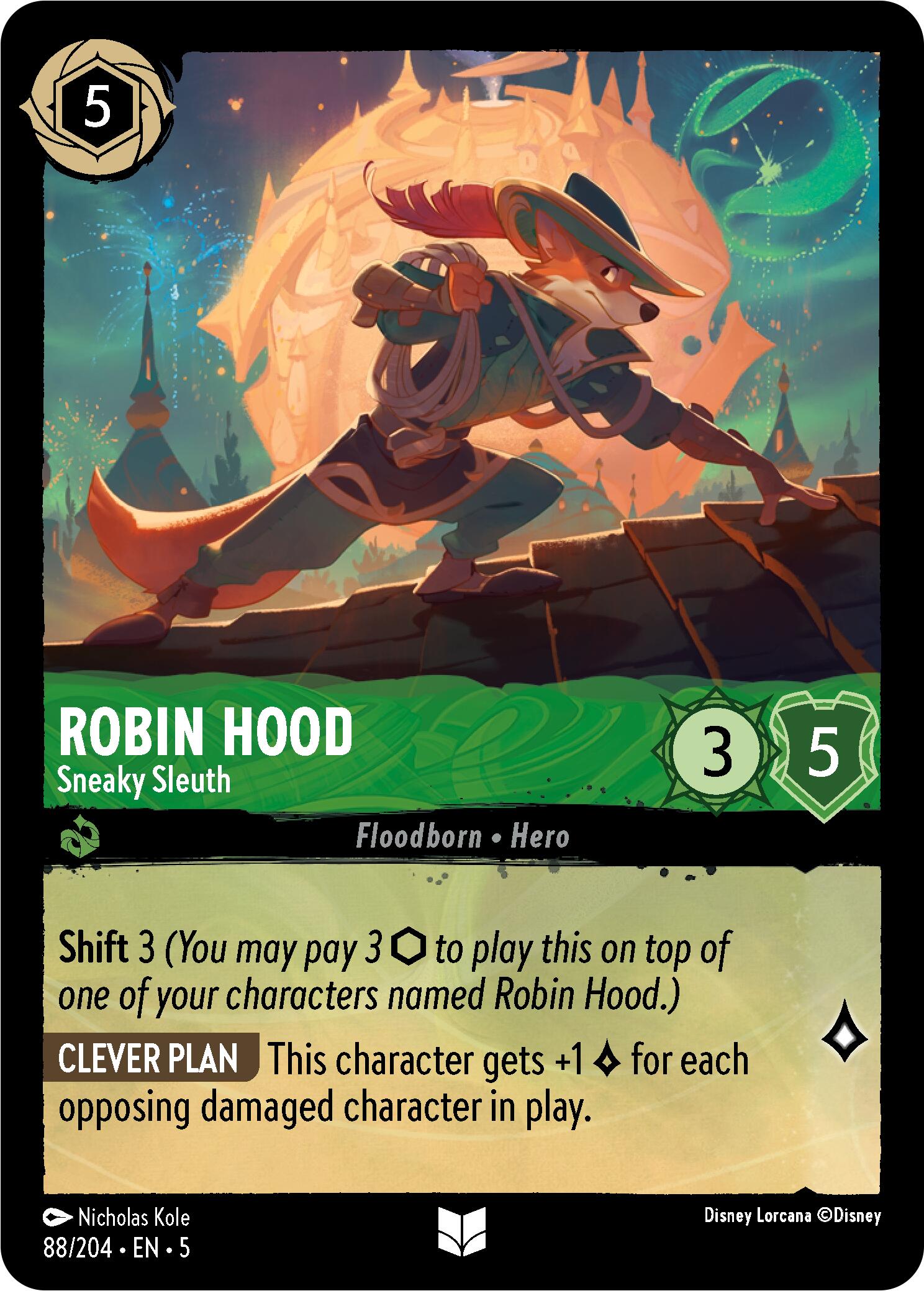 Robin Hood - Sneaky Sleuth (88/204) [Shimmering Skies] | Tabernacle Games