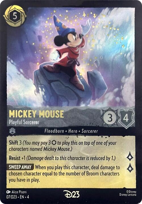 Mickey Mouse - Playful Sorcerer (7) [D23 Promos] | Tabernacle Games