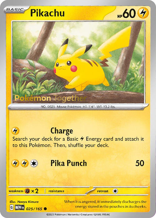 Pikachu (025/165) (PokePost Promo) [Scarlet & Violet 151] | Tabernacle Games