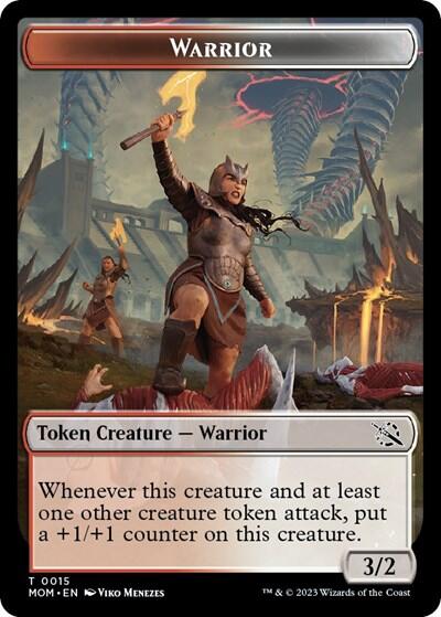 Warrior // Phyrexian Hydra (0012) Double-Sided Token [March of the Machine Tokens] | Tabernacle Games