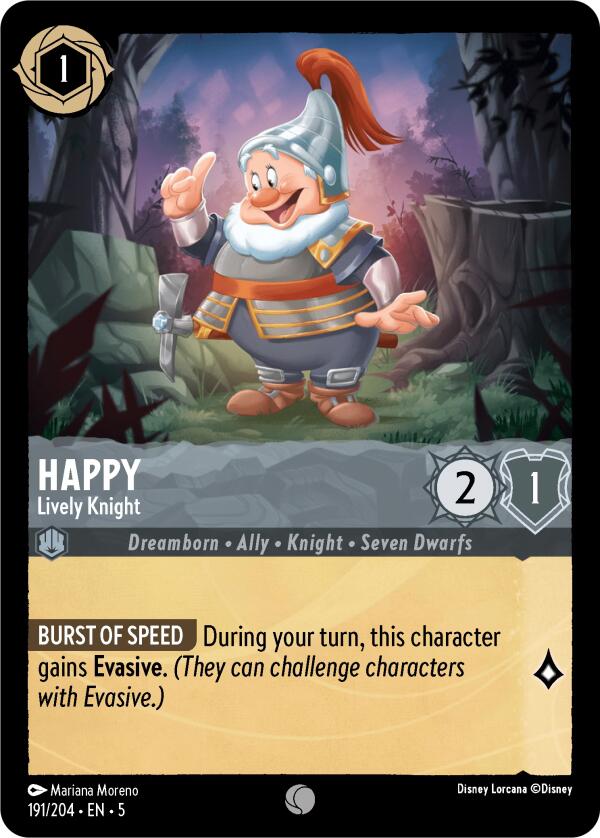 Happy - Lively Knight (191/204) [Shimmering Skies] | Tabernacle Games