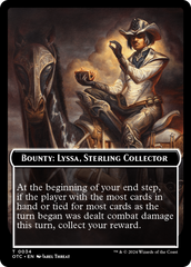 Bounty: Lyssa, Sterling Collector // Bounty Rules Double-Sided Token [Outlaws of Thunder Junction Commander Tokens] | Tabernacle Games