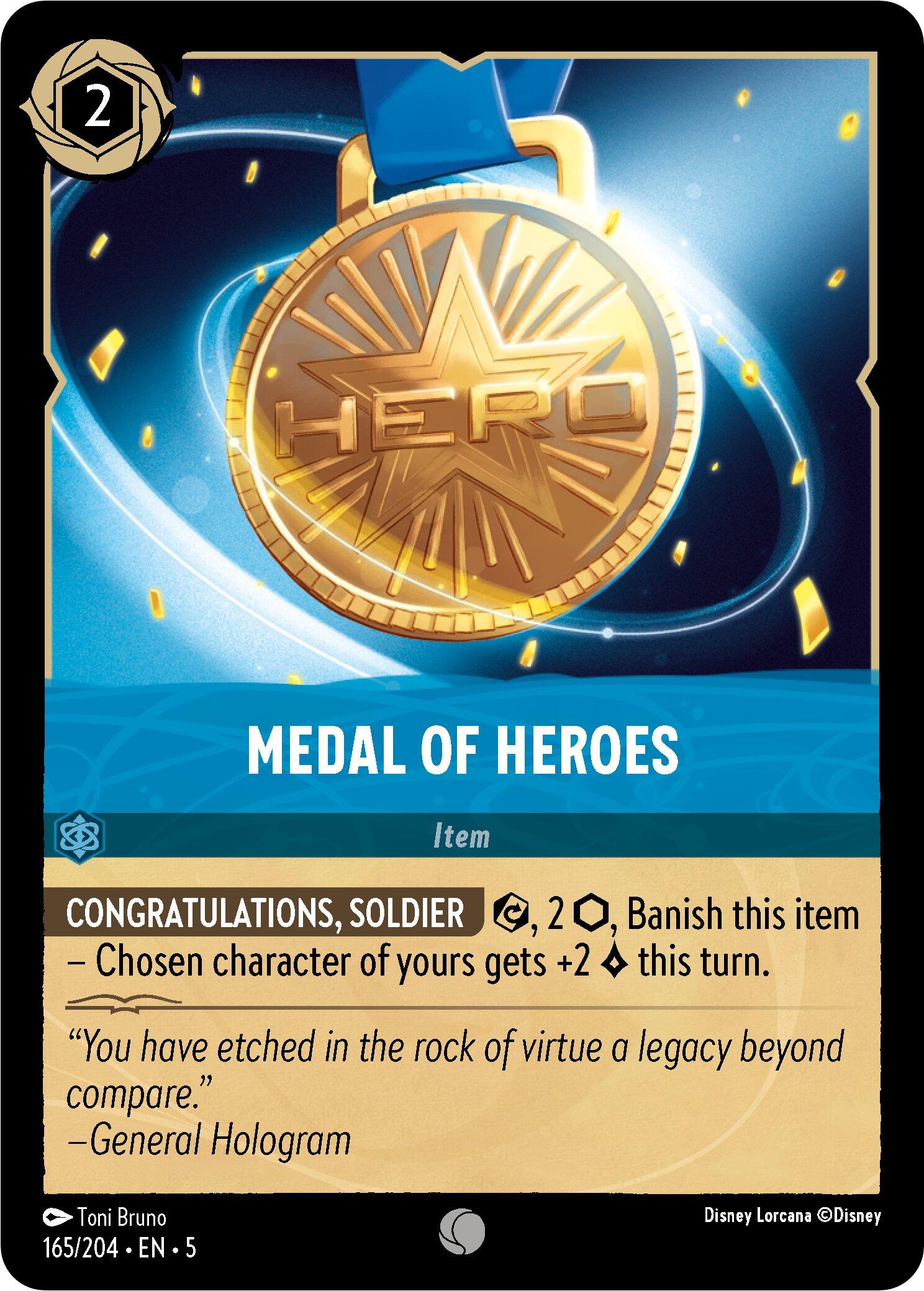 Medal of Heroes (165/204) [Shimmering Skies] | Tabernacle Games