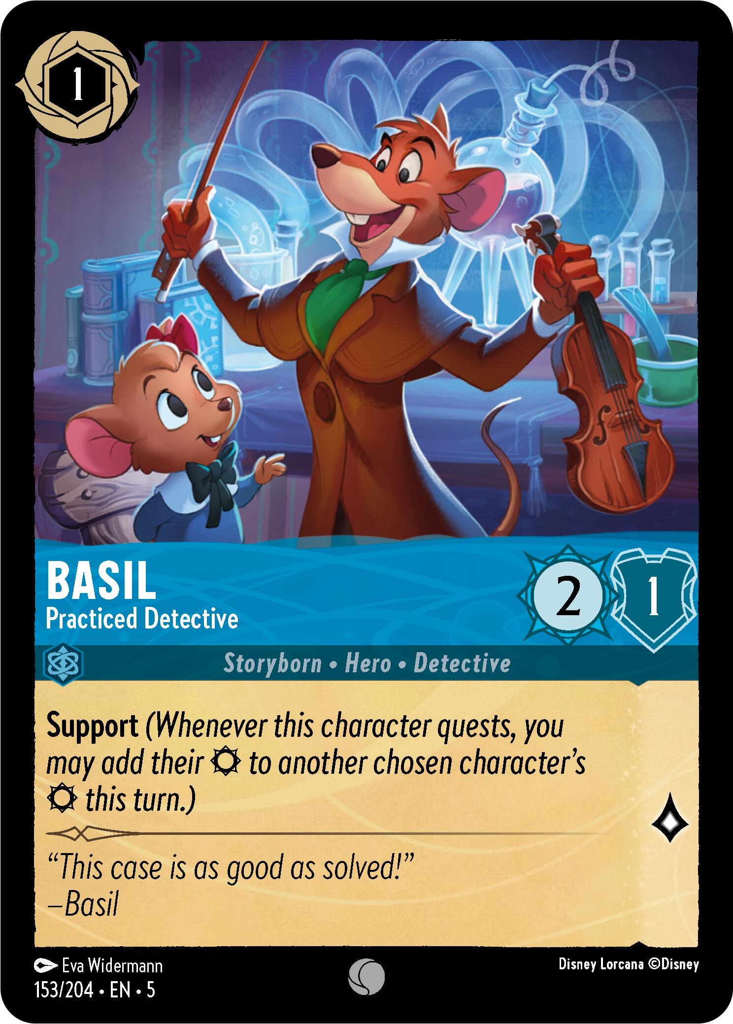 Basil - Practiced Detective (153/204) [Shimmering Skies] | Tabernacle Games