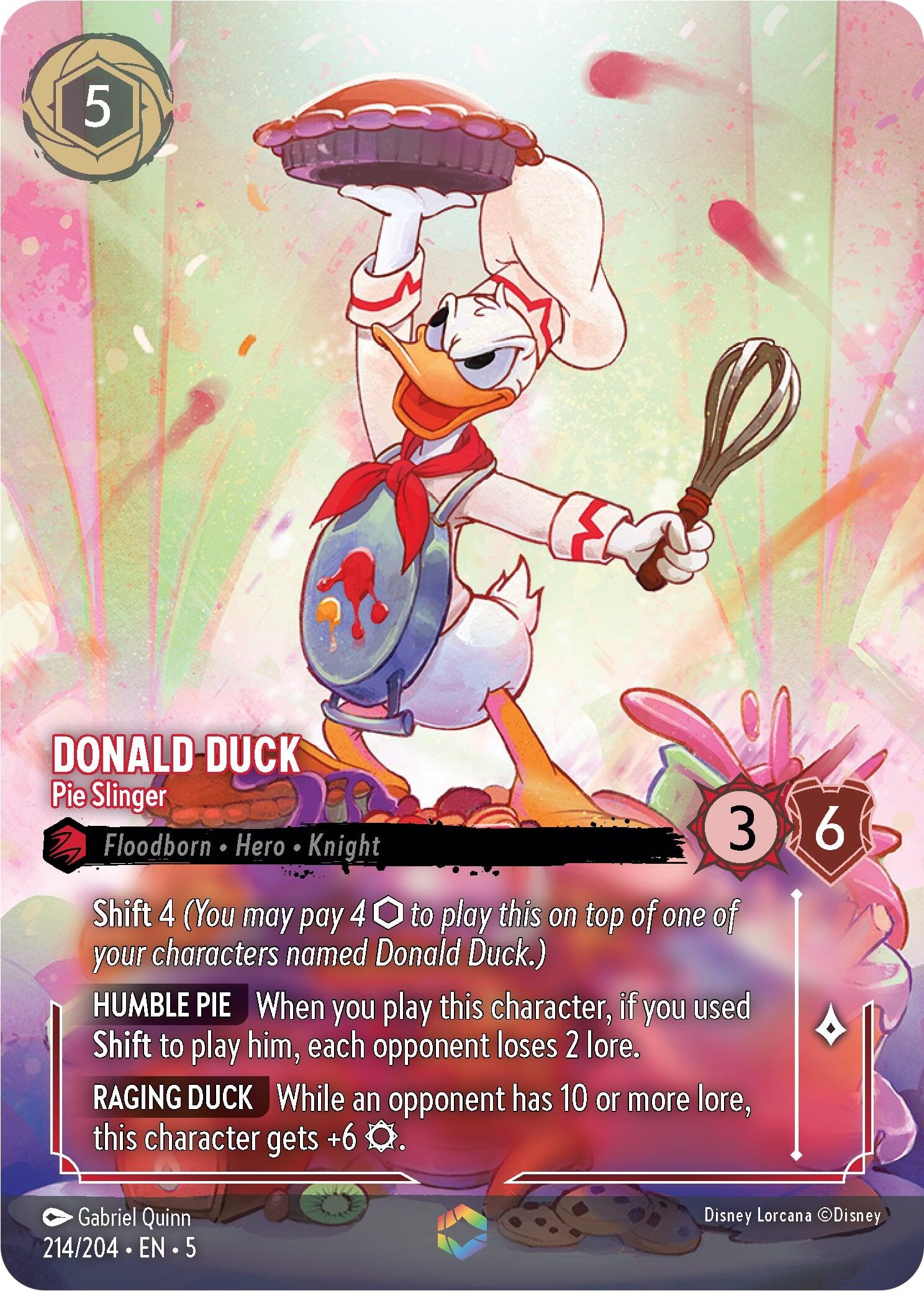 Donald Duck - Pie Slinger (Enchanted) (214/204) [Shimmering Skies] | Tabernacle Games