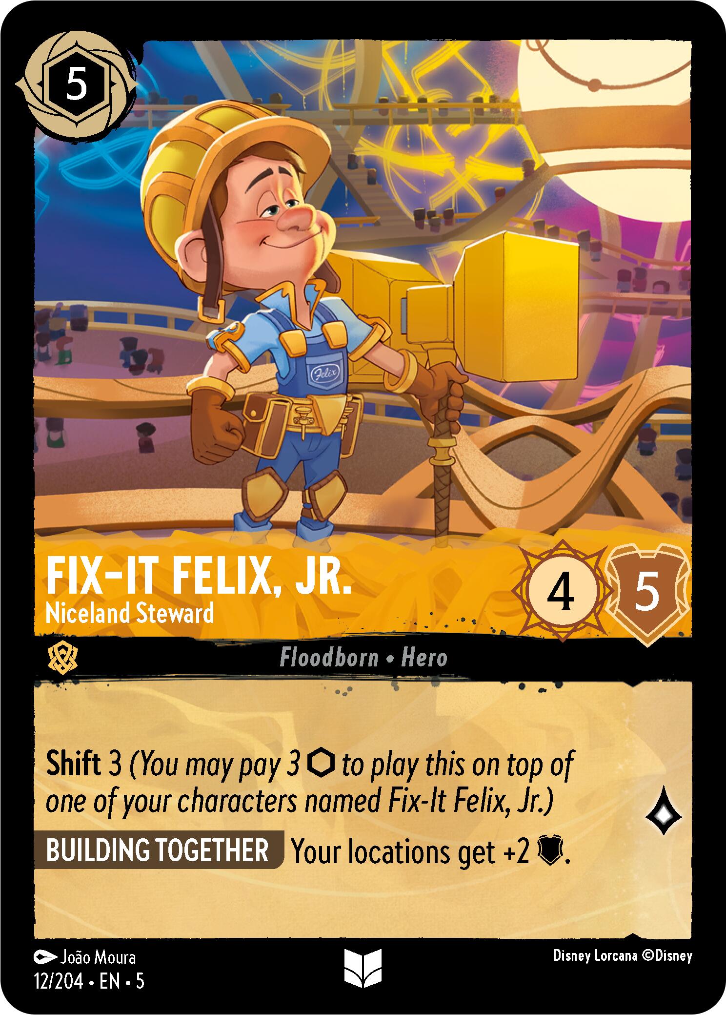 Fix-It Felix, Jr. - Niceland Steward (12/204) [Shimmering Skies] | Tabernacle Games