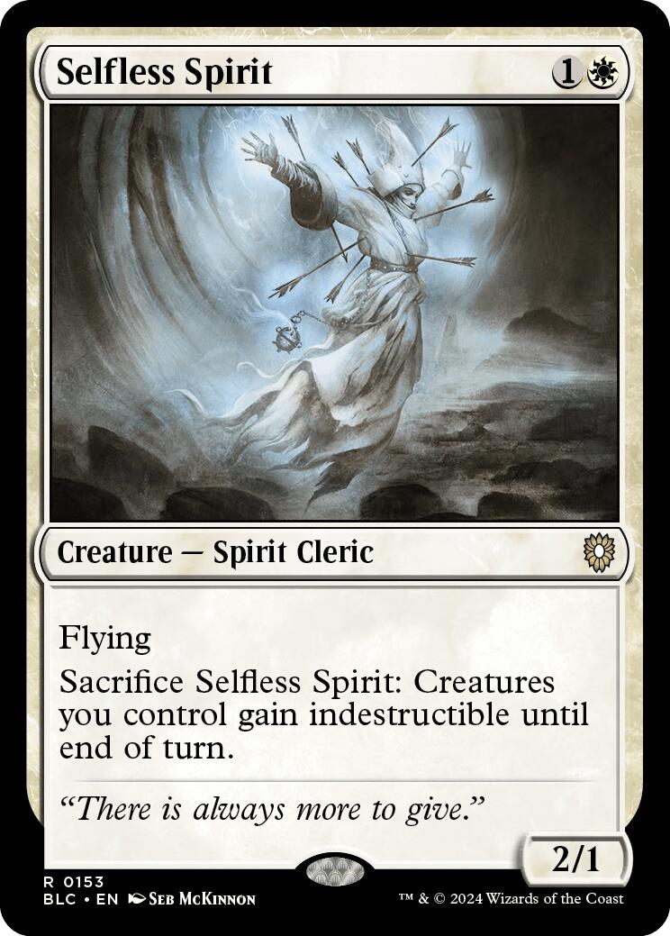 Selfless Spirit [Bloomburrow Commander] | Tabernacle Games