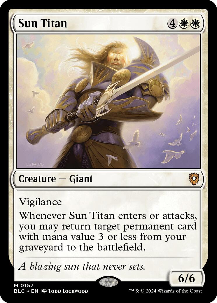 Sun Titan [Bloomburrow Commander] | Tabernacle Games