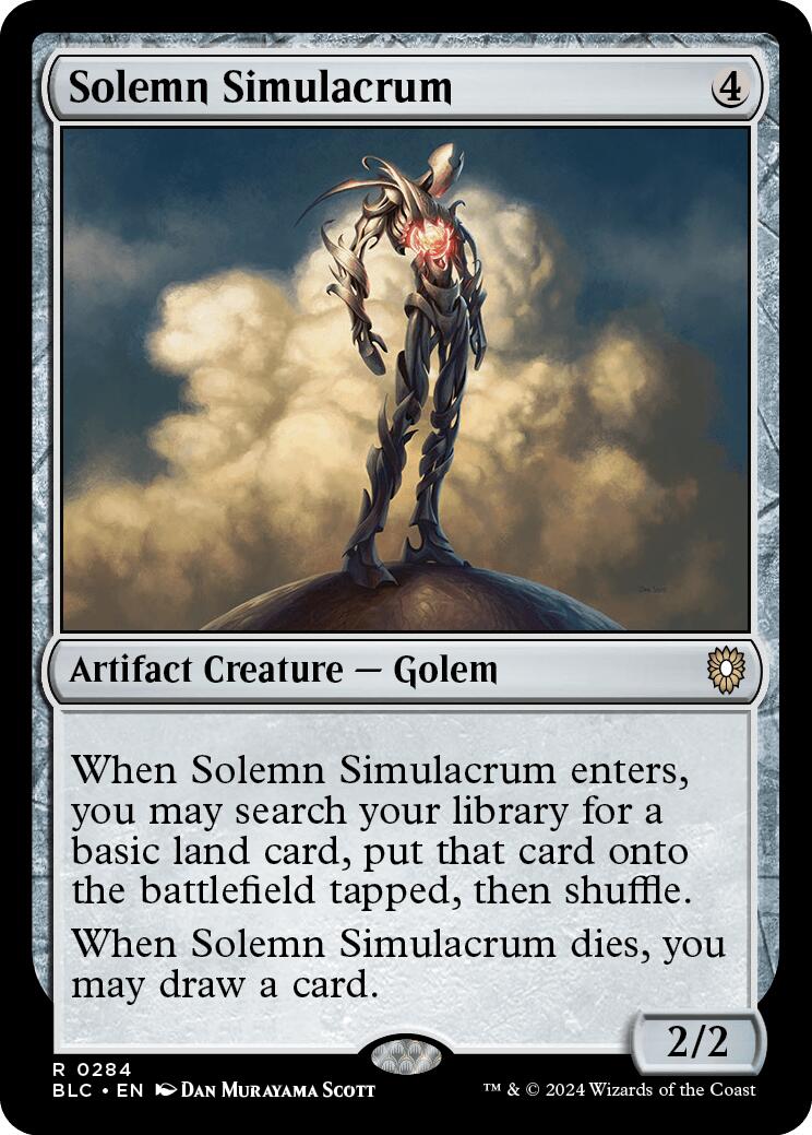 Solemn Simulacrum [Bloomburrow Commander] | Tabernacle Games