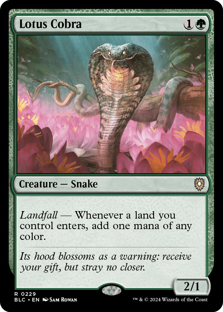 Lotus Cobra [Bloomburrow Commander] | Tabernacle Games