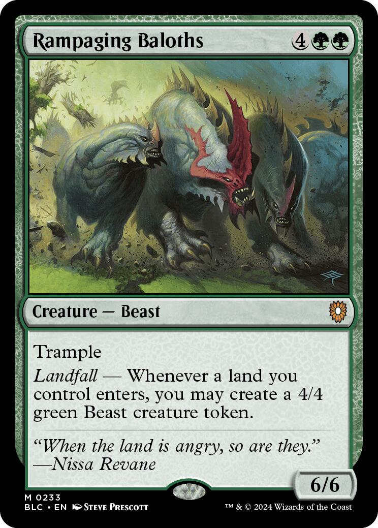 Rampaging Baloths [Bloomburrow Commander] | Tabernacle Games
