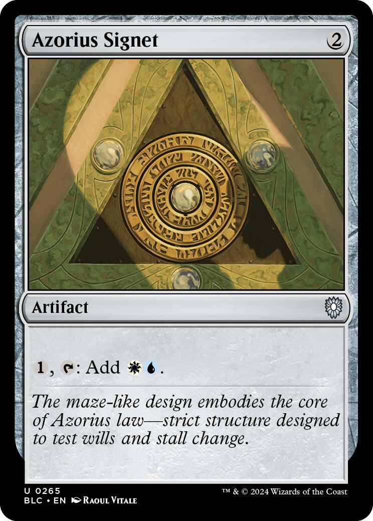 Azorius Signet [Bloomburrow Commander] | Tabernacle Games