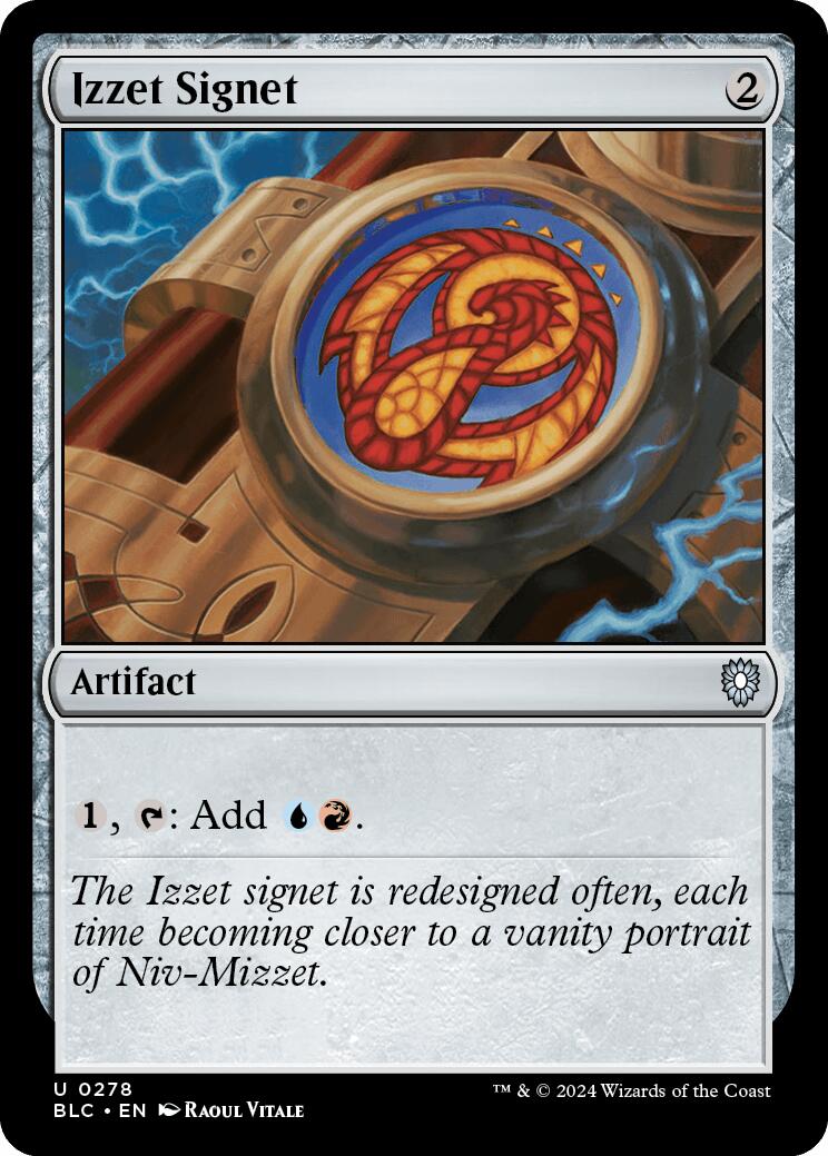 Izzet Signet [Bloomburrow Commander] | Tabernacle Games