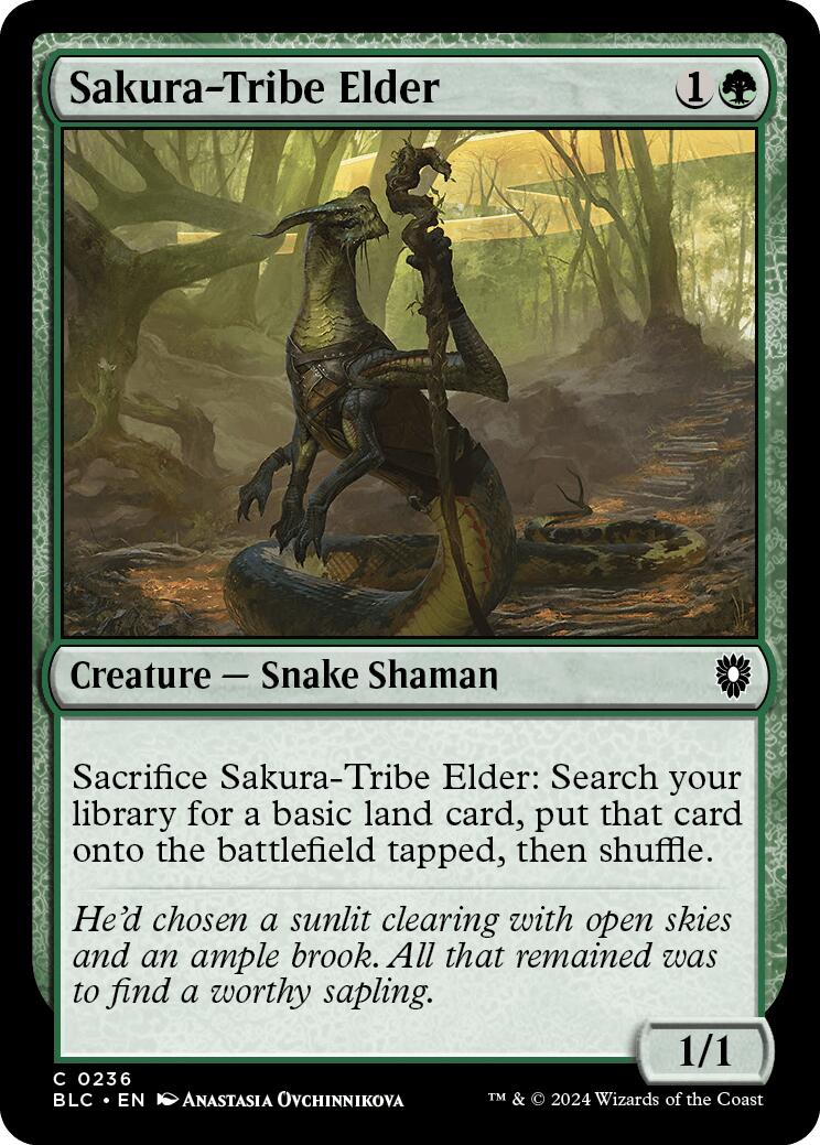 Sakura-Tribe Elder [Bloomburrow Commander] | Tabernacle Games