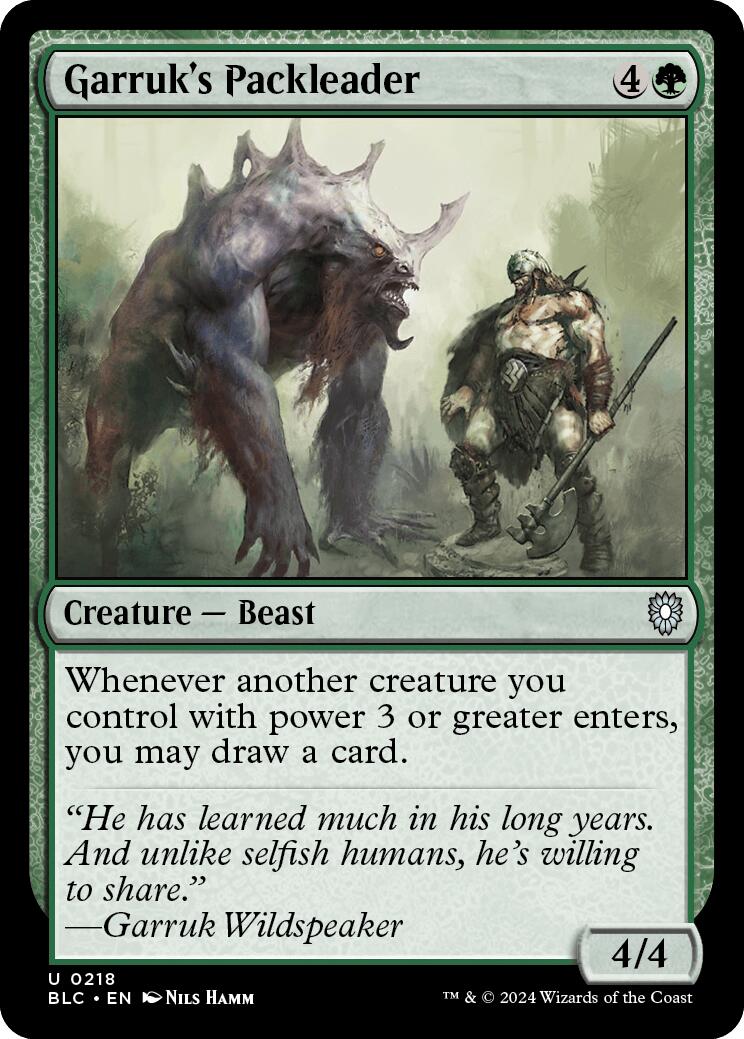 Garruk's Packleader [Bloomburrow Commander] | Tabernacle Games