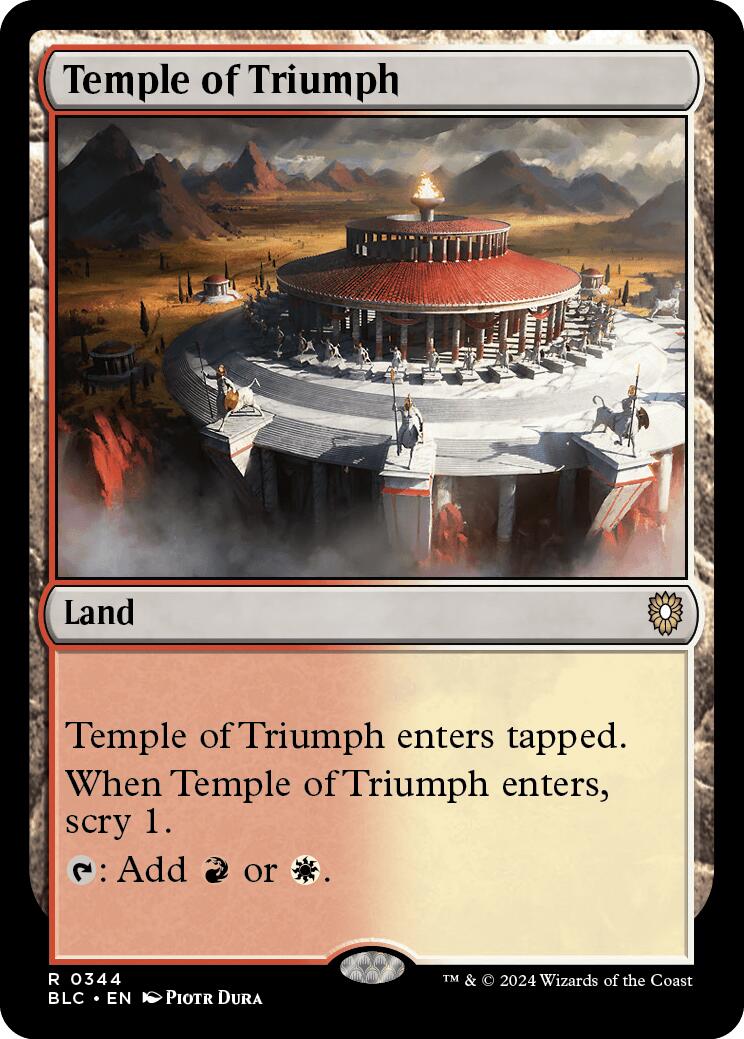 Temple of Triumph [Bloomburrow Commander] | Tabernacle Games