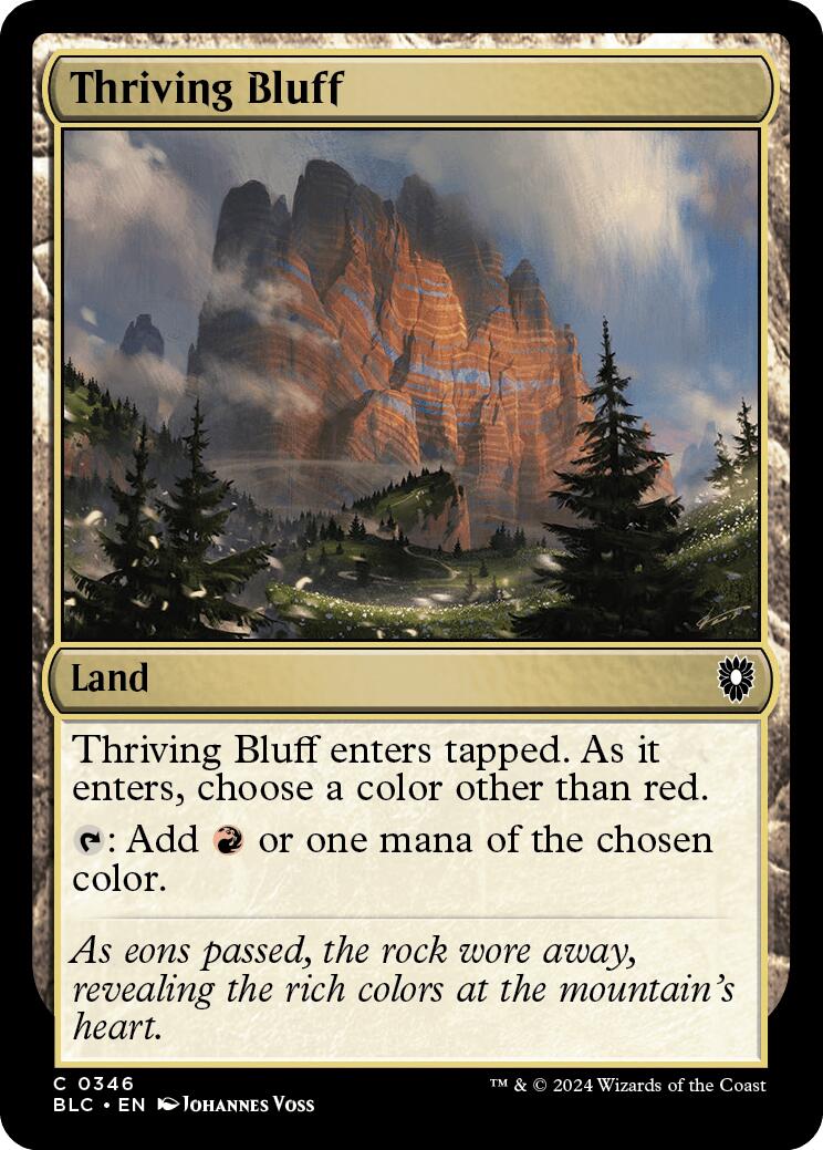 Thriving Bluff [Bloomburrow Commander] | Tabernacle Games
