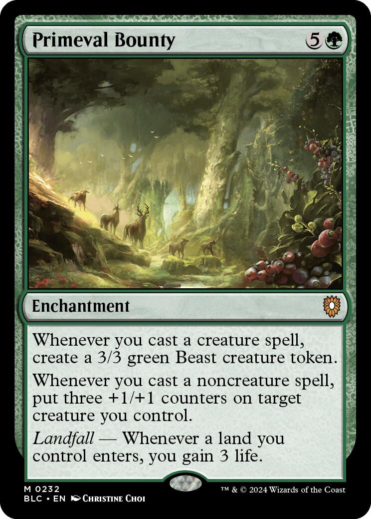 Primeval Bounty [Bloomburrow Commander] | Tabernacle Games