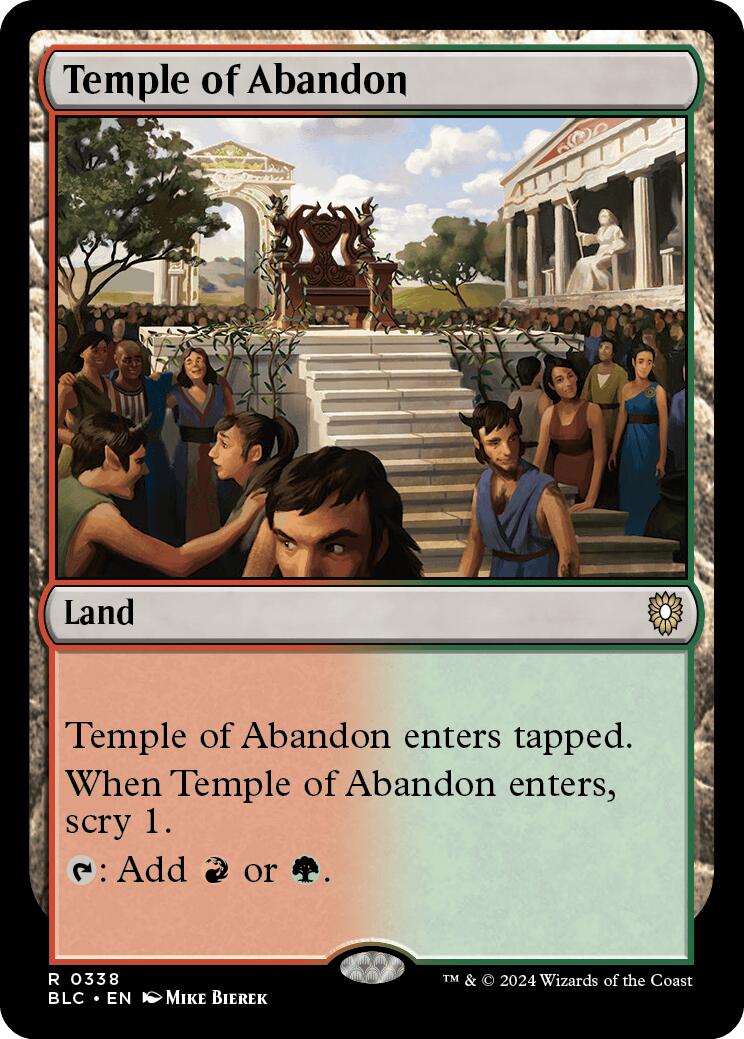 Temple of Abandon [Bloomburrow Commander] | Tabernacle Games