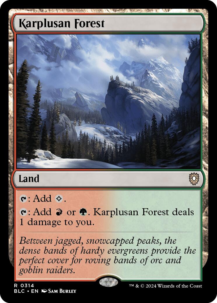 Karplusan Forest [Bloomburrow Commander] | Tabernacle Games