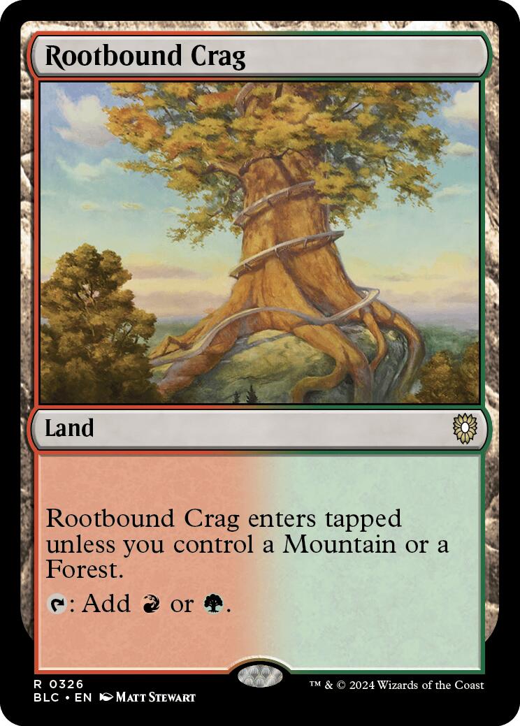 Rootbound Crag [Bloomburrow Commander] | Tabernacle Games