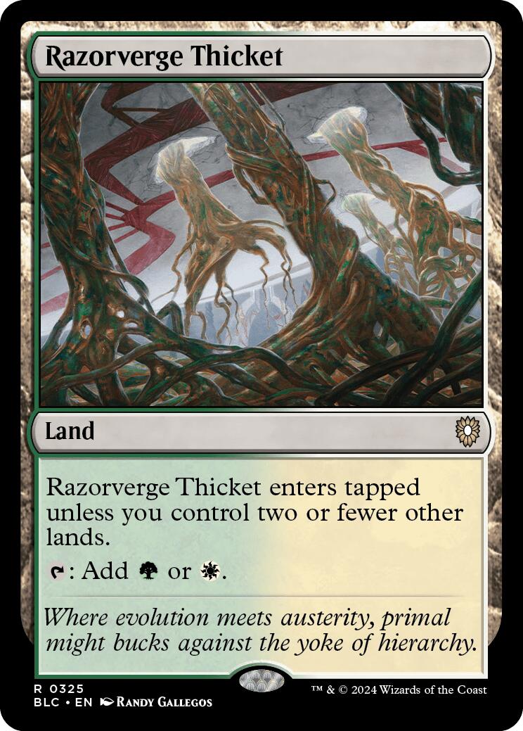 Razorverge Thicket [Bloomburrow Commander] | Tabernacle Games