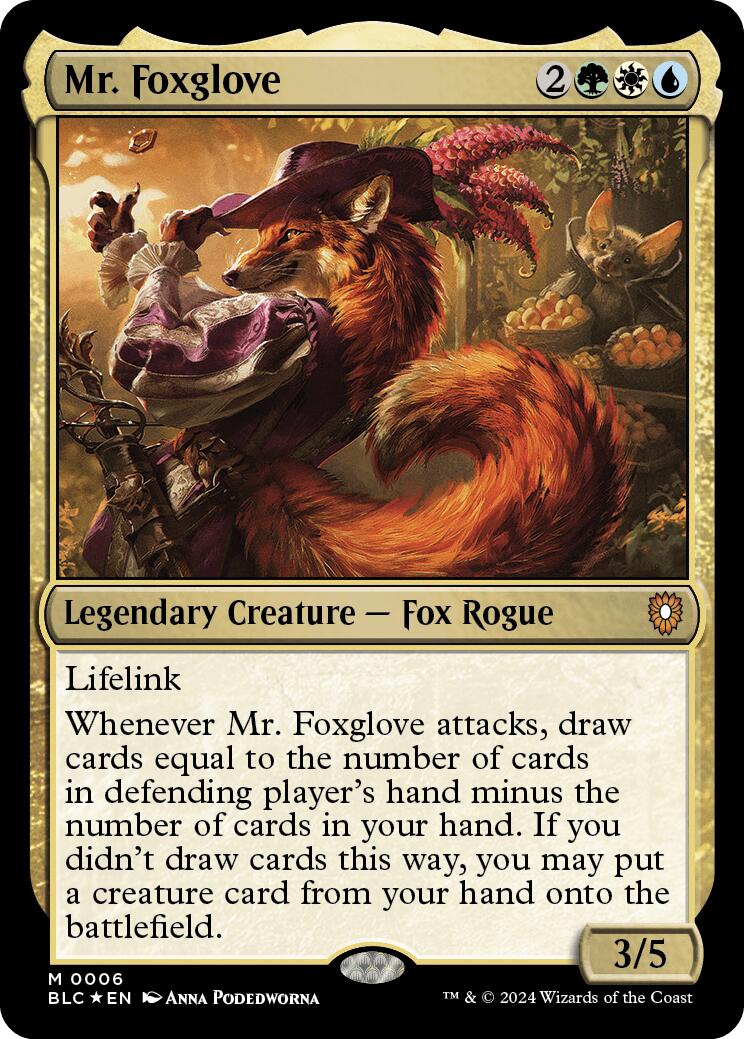 Mr. Foxglove [Bloomburrow Commander] | Tabernacle Games