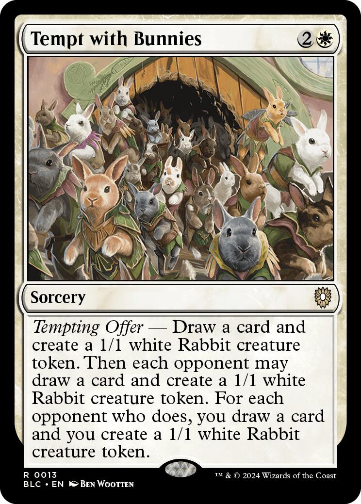 Tempt with Bunnies [Bloomburrow Commander] | Tabernacle Games