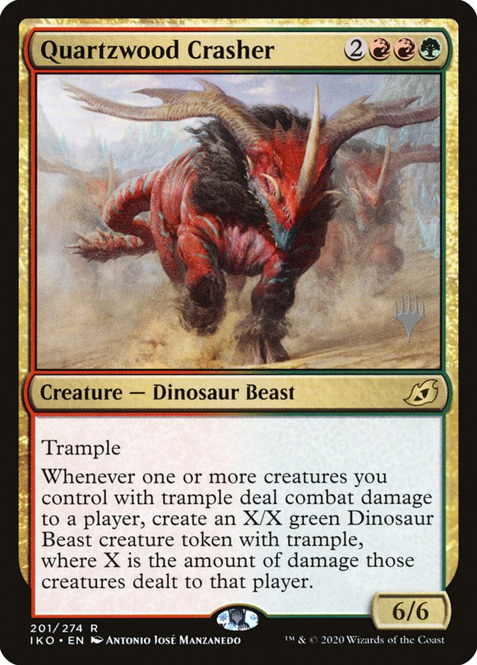 Quartzwood Crasher (Promo Pack) [Ikoria: Lair of Behemoths Promos] | Tabernacle Games