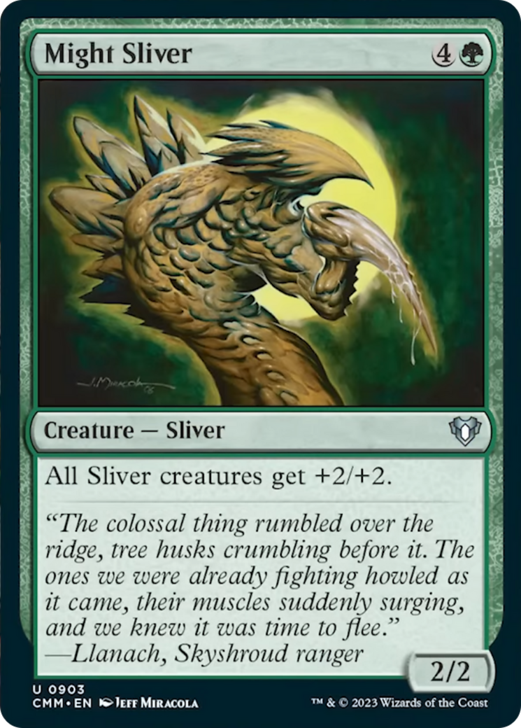 Might Sliver [Commander Masters] | Tabernacle Games