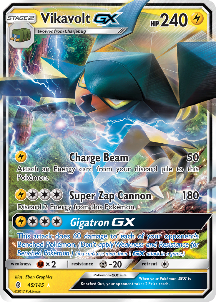 Vikavolt GX (45/145) [Sun & Moon: Guardians Rising] | Tabernacle Games