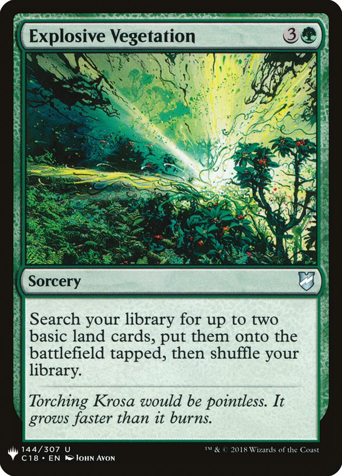 Explosive Vegetation [Mystery Booster] | Tabernacle Games