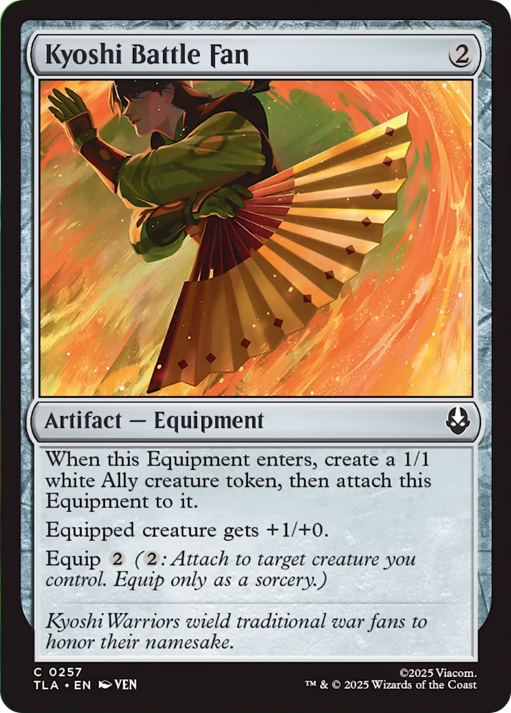 Kyoshi Battle Fan [Avatar: The Last Airbender] | Tabernacle Games