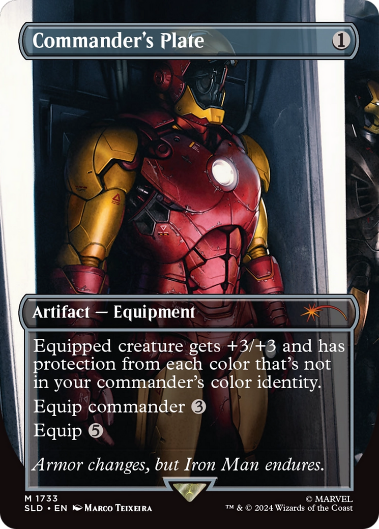 Commander's Plate (1733) (Rainbow Foil) [Secret Lair Drop Series] | Tabernacle Games