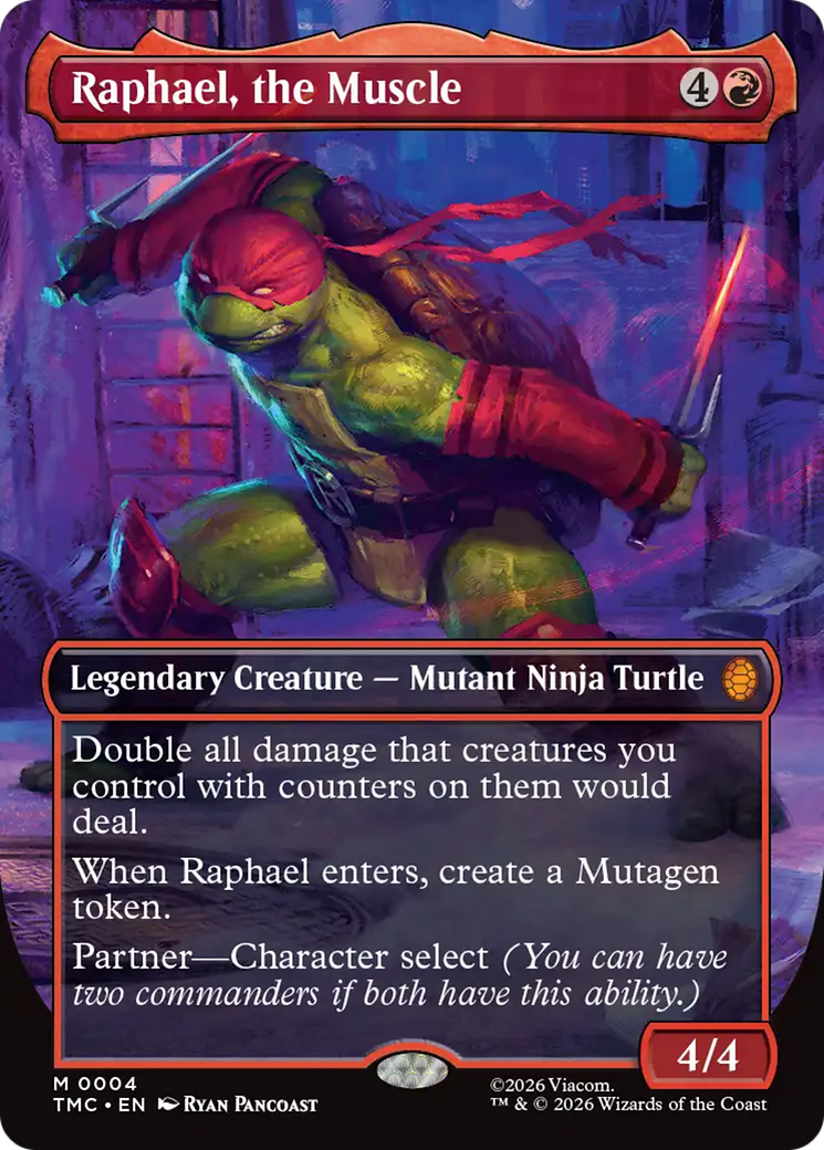 Raphael, the Muscle (Borderless) [Teenage Mutant Ninja Turtles Commander] | Tabernacle Games