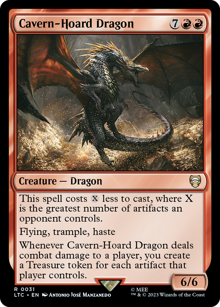 Cavern-Hoard Dragon [The Lord of the Rings: Tales of Middle-Earth Commander] | Tabernacle Games