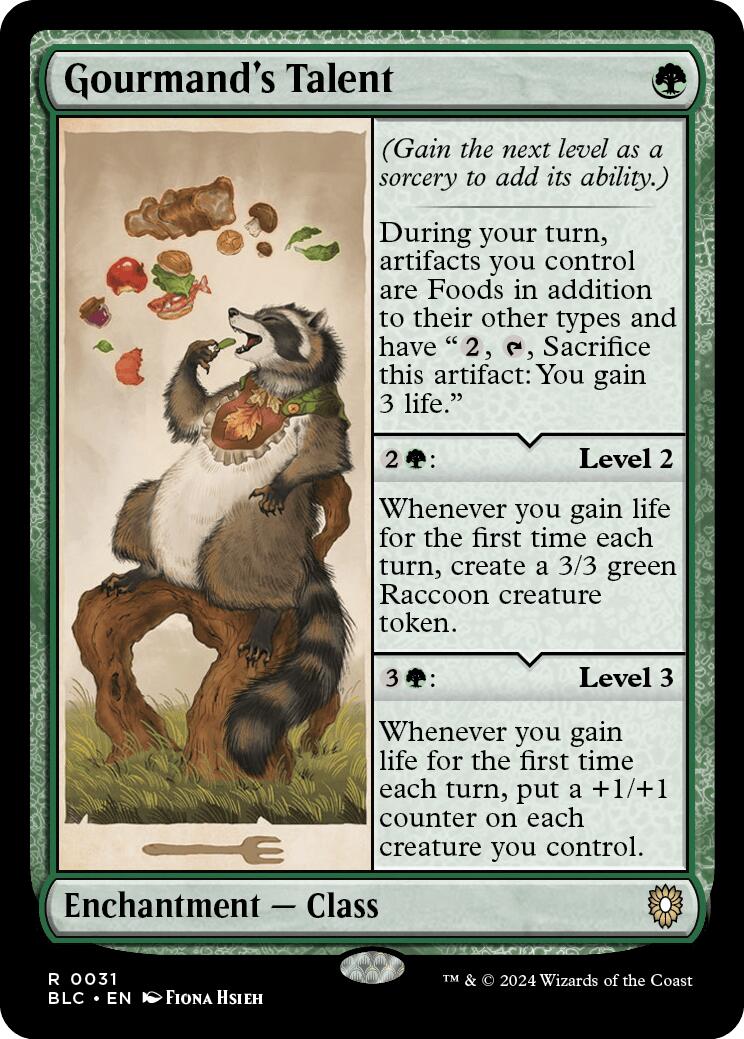 Gourmand's Talent [Bloomburrow Commander] | Tabernacle Games